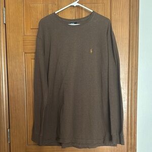 Polo Ralph Lauren Men’s Tee T Shirt Long Sleeve XXL Brown